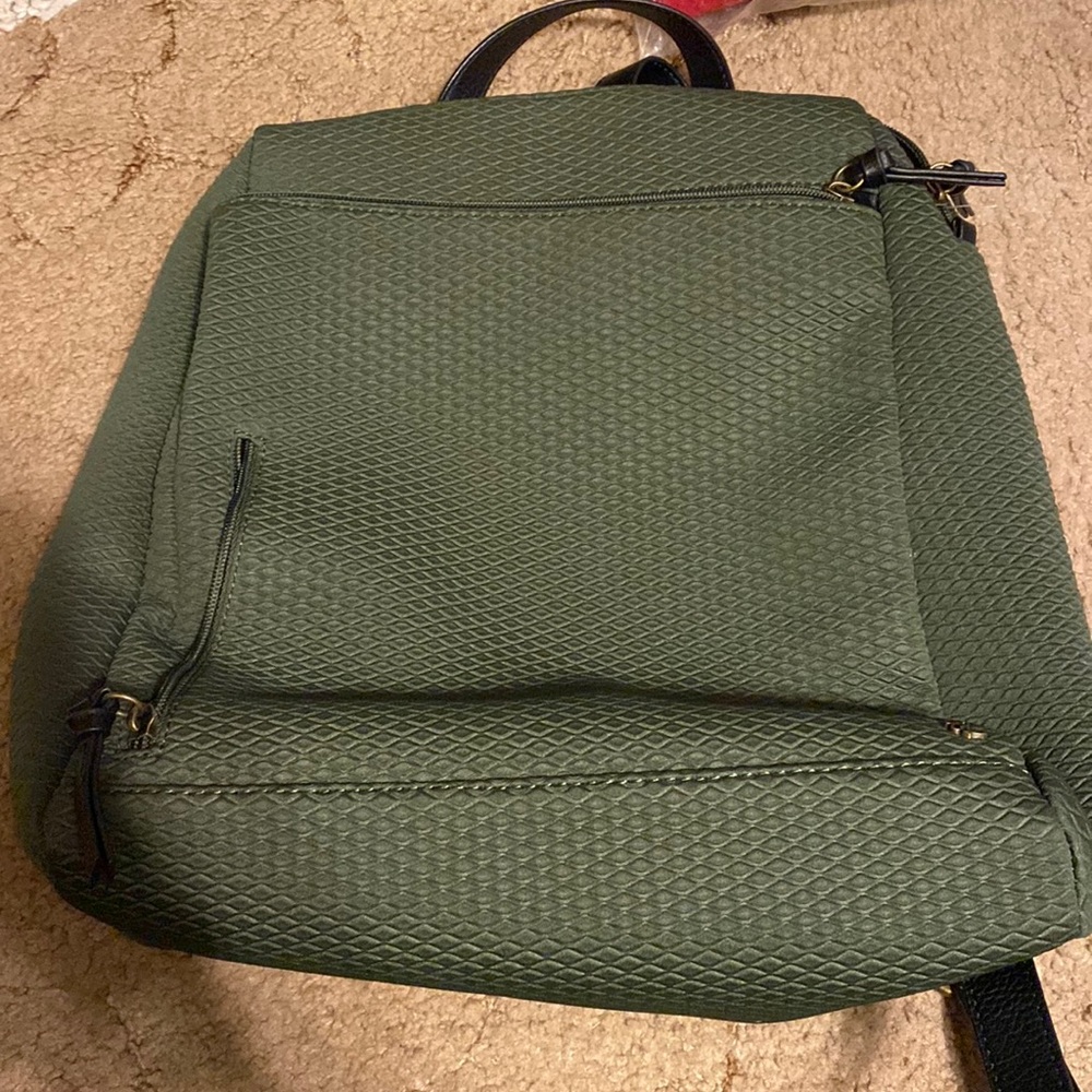 Green backpack